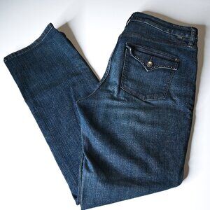 JAG Mid Rise Straight Leg Blue Jeans - Size 14